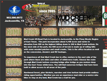 Tablet Screenshot of mudcreekoffroadpark.com